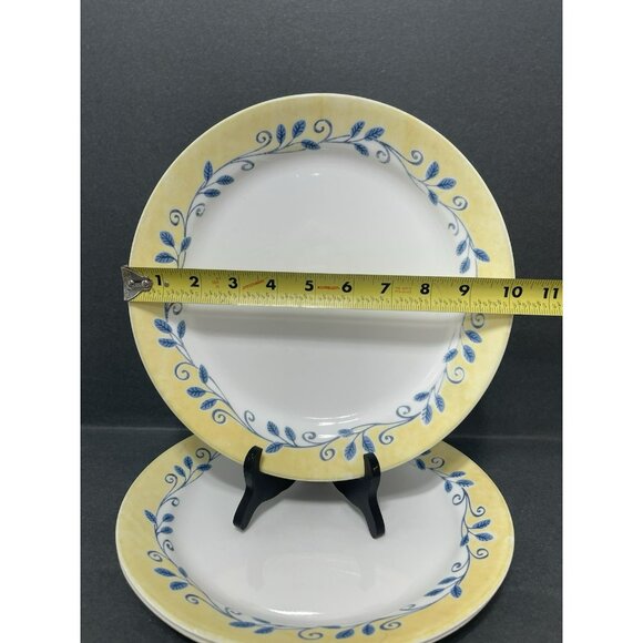 Set of 3 Corelle Casa Flora Pattern 10 Inch Dinner Plates by Corning - Picture 2 of 4